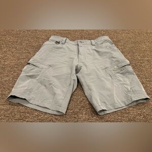 CQR 34W 10L Men's Gray Cargo Shorts EUC!